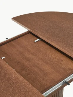Uitschuifbare eettafel Filo met groefstructuur, 120 - 160 x 75 cm^Westwing Collection Discount