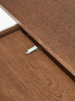 Uitschuifbare eettafel Filo met groefstructuur, 120 - 160 x 75 cm^Westwing Collection Discount
