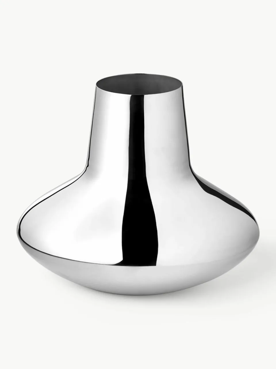 Vaas Henning Koppel van edelstaal, H 19 cm^GEORG JENSEN Online