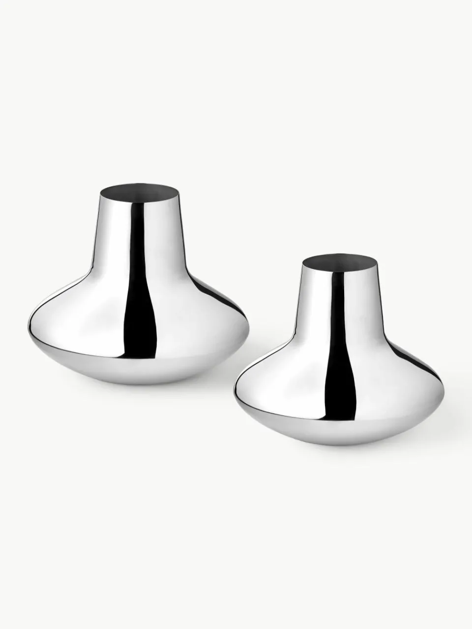 Vaas Henning Koppel van edelstaal, H 19 cm^GEORG JENSEN Online