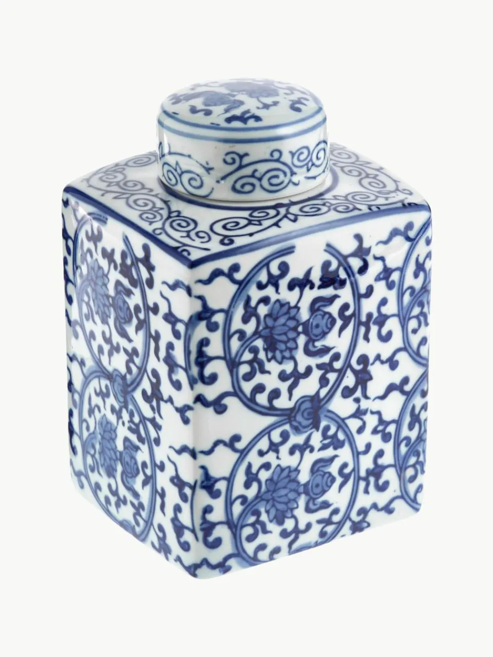 Vaas met deksel Ella van porselein, H 17 cm^Westwing Sale