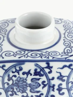 Vaas met deksel Ella van porselein, H 17 cm^Westwing Sale