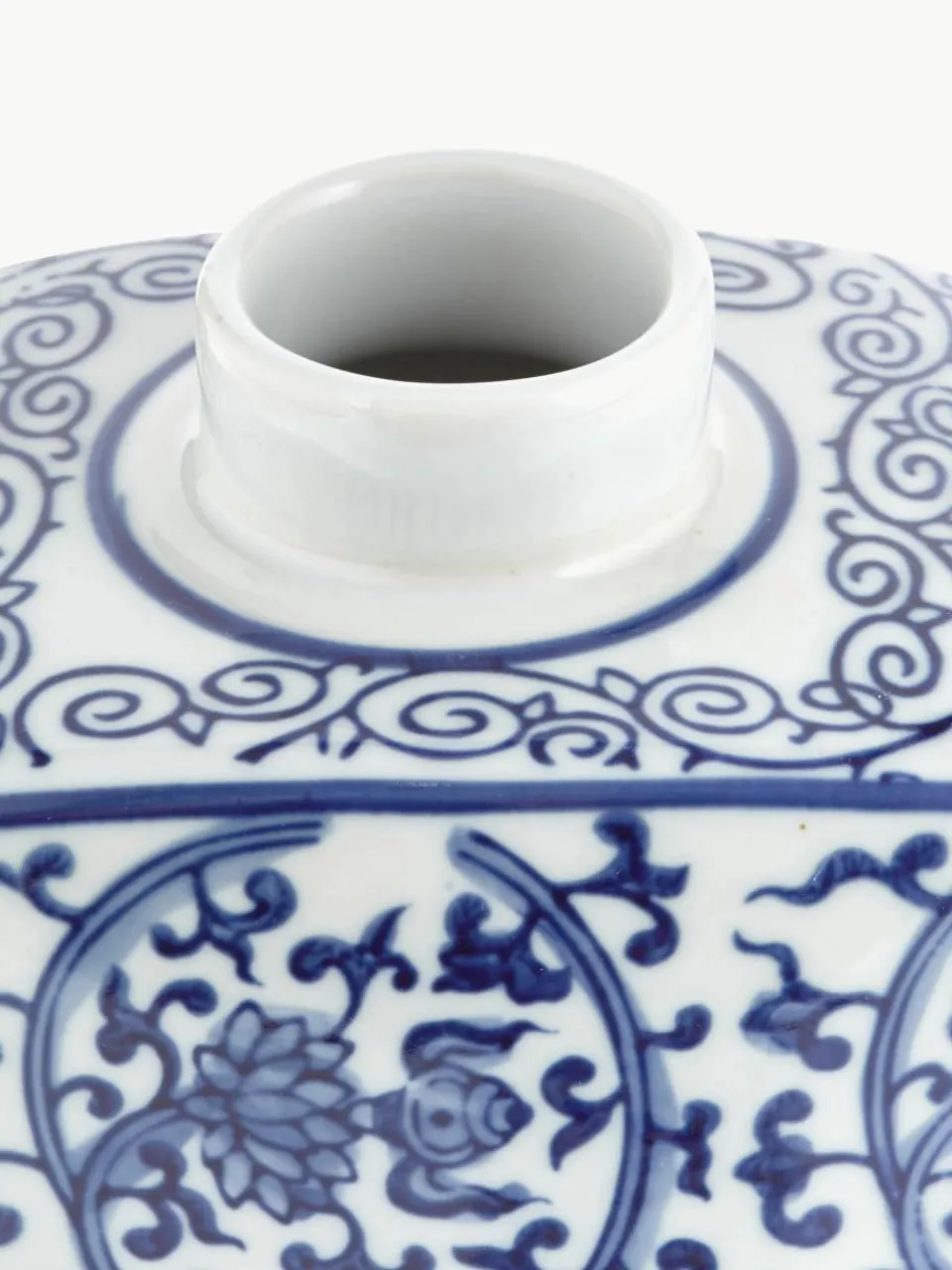Vaas met deksel Ella van porselein, H 17 cm^Westwing Sale