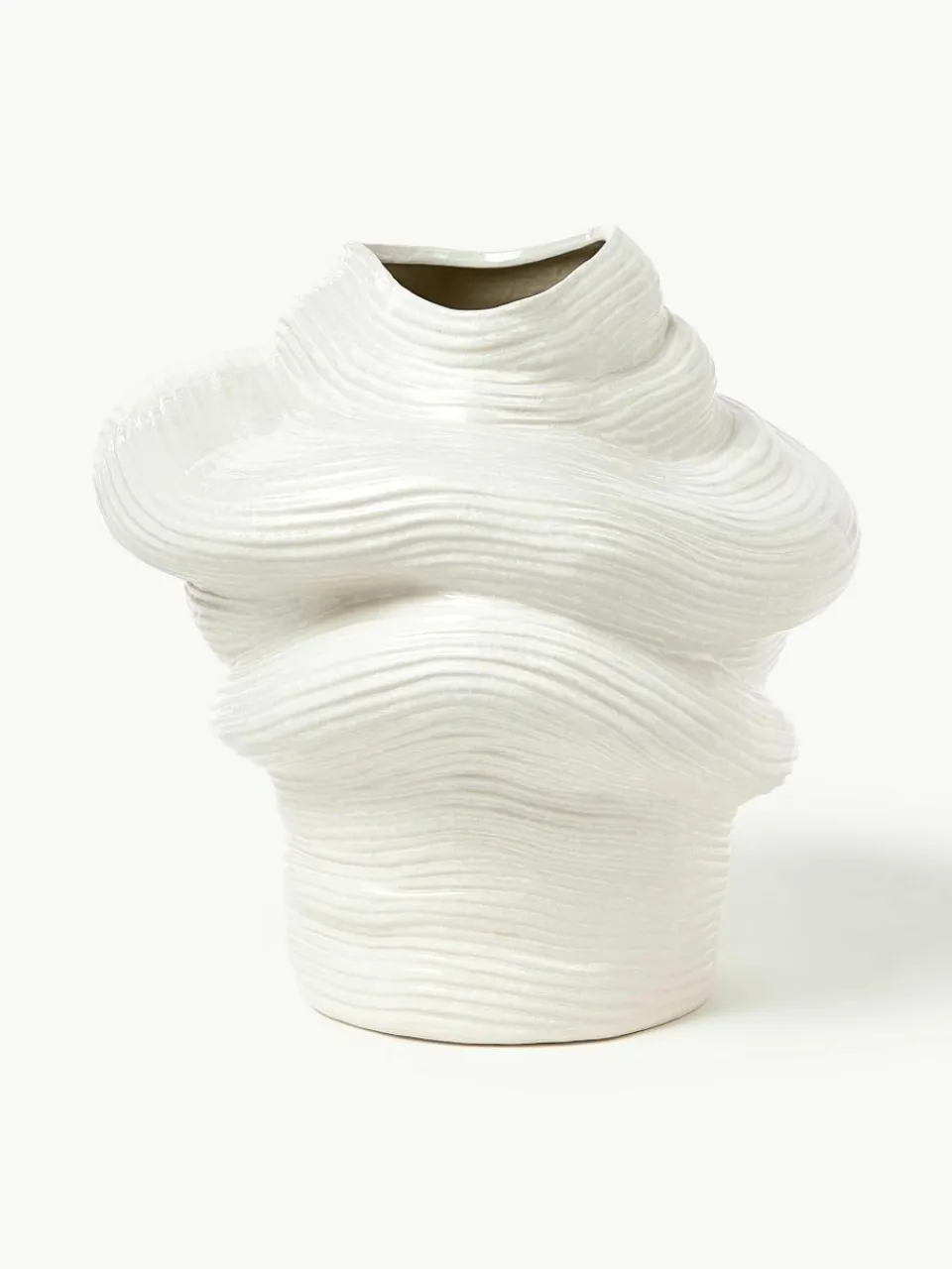 Vaas Moss van keramiek, H 36 cm^Westwing Collection Hot