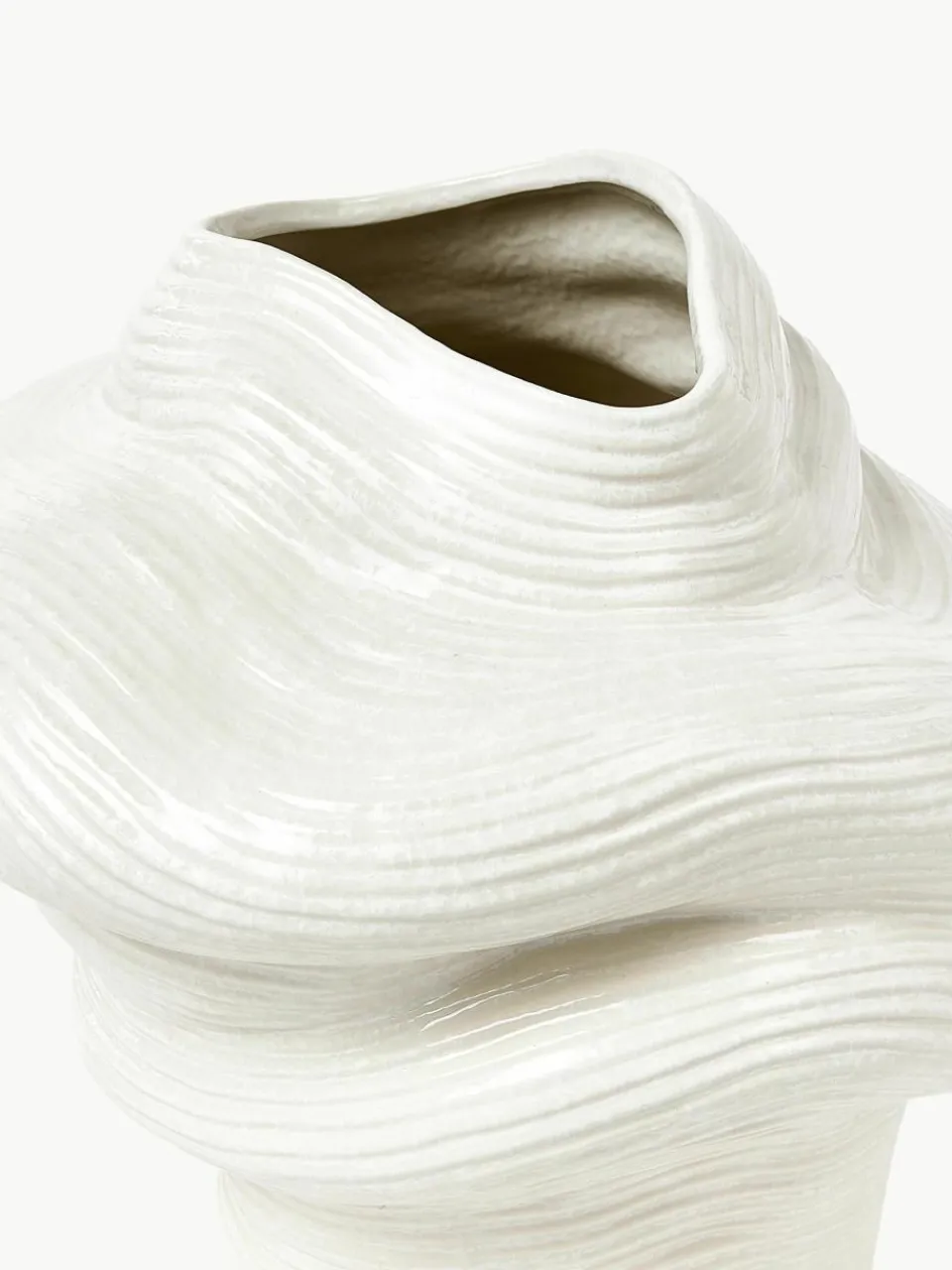 Vaas Moss van keramiek, H 36 cm^Westwing Collection Hot