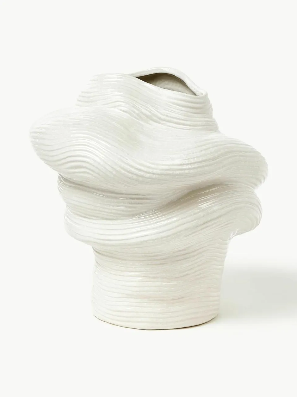 Vaas Moss van keramiek, H 36 cm^Westwing Collection Hot