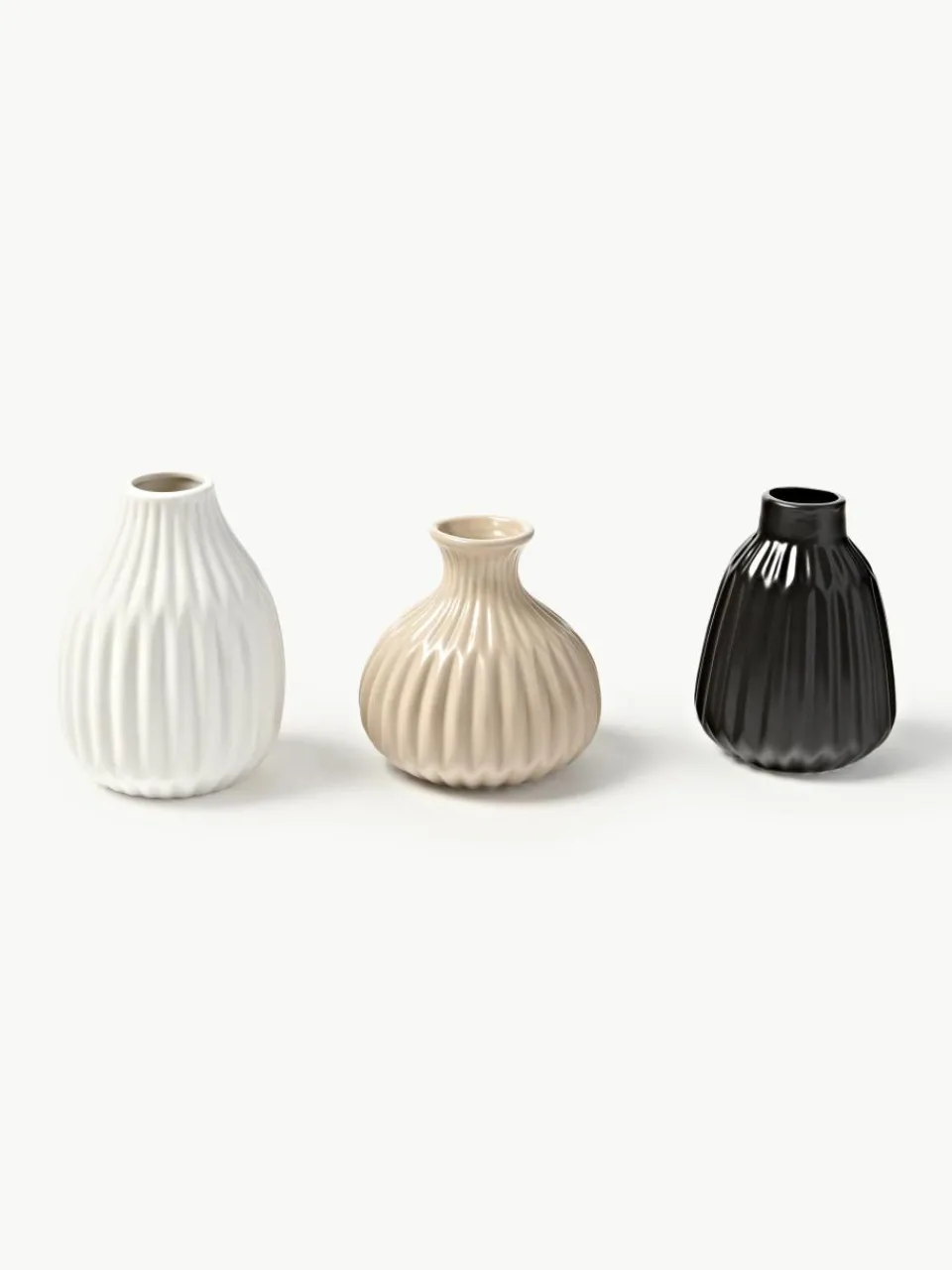 Vazen Palo van porselein, set van 3^Westwing Collection New