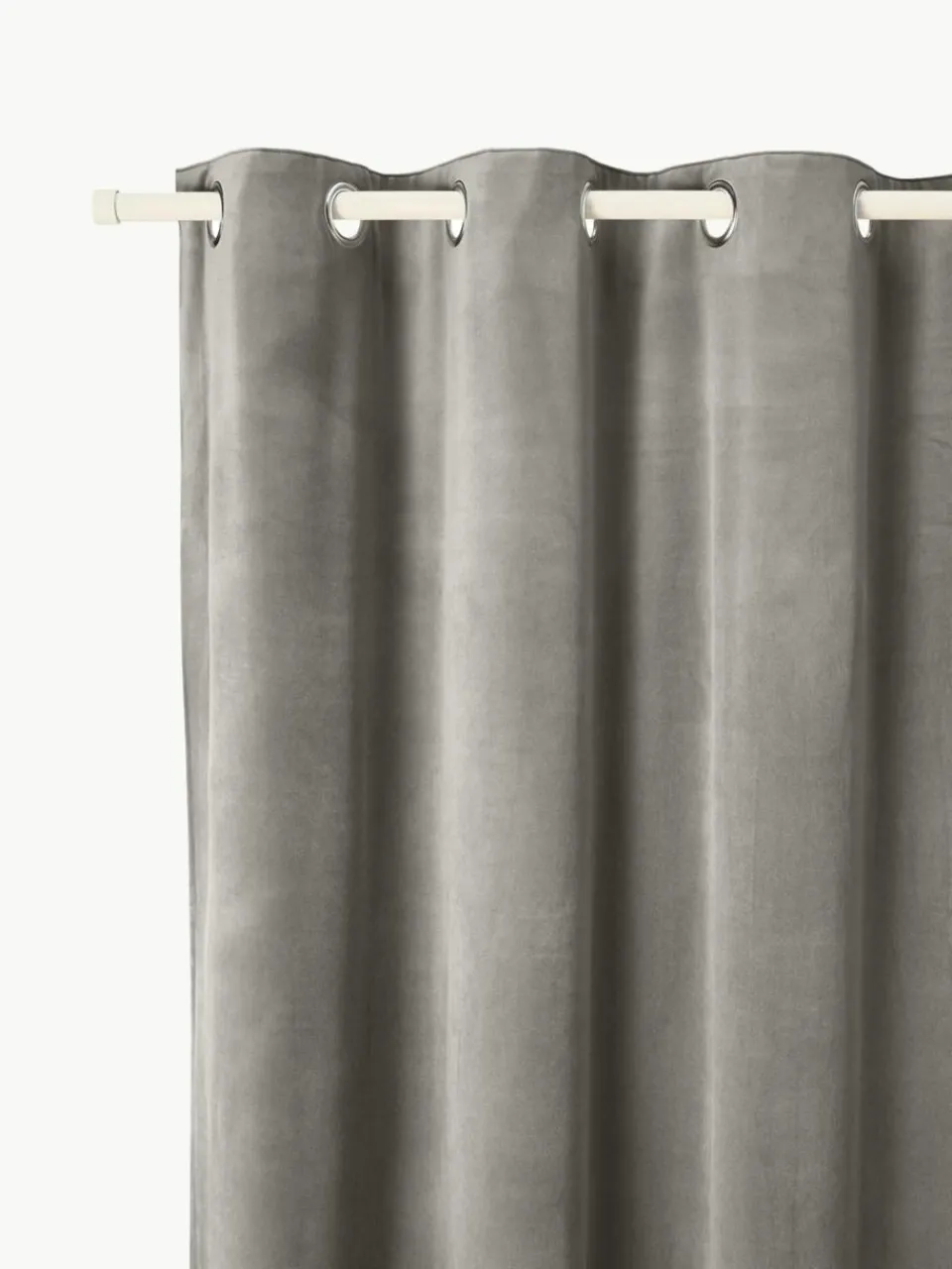 Verduisterend fluwelen gordijn Rush met oogjes, set van 2^Westwing Collection Discount