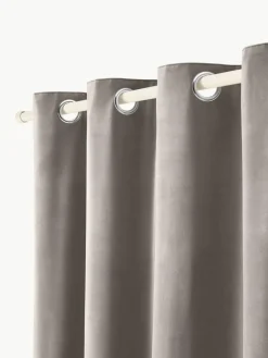 Verduisterend fluwelen gordijn Rush met oogjes, set van 2^Westwing Collection Discount
