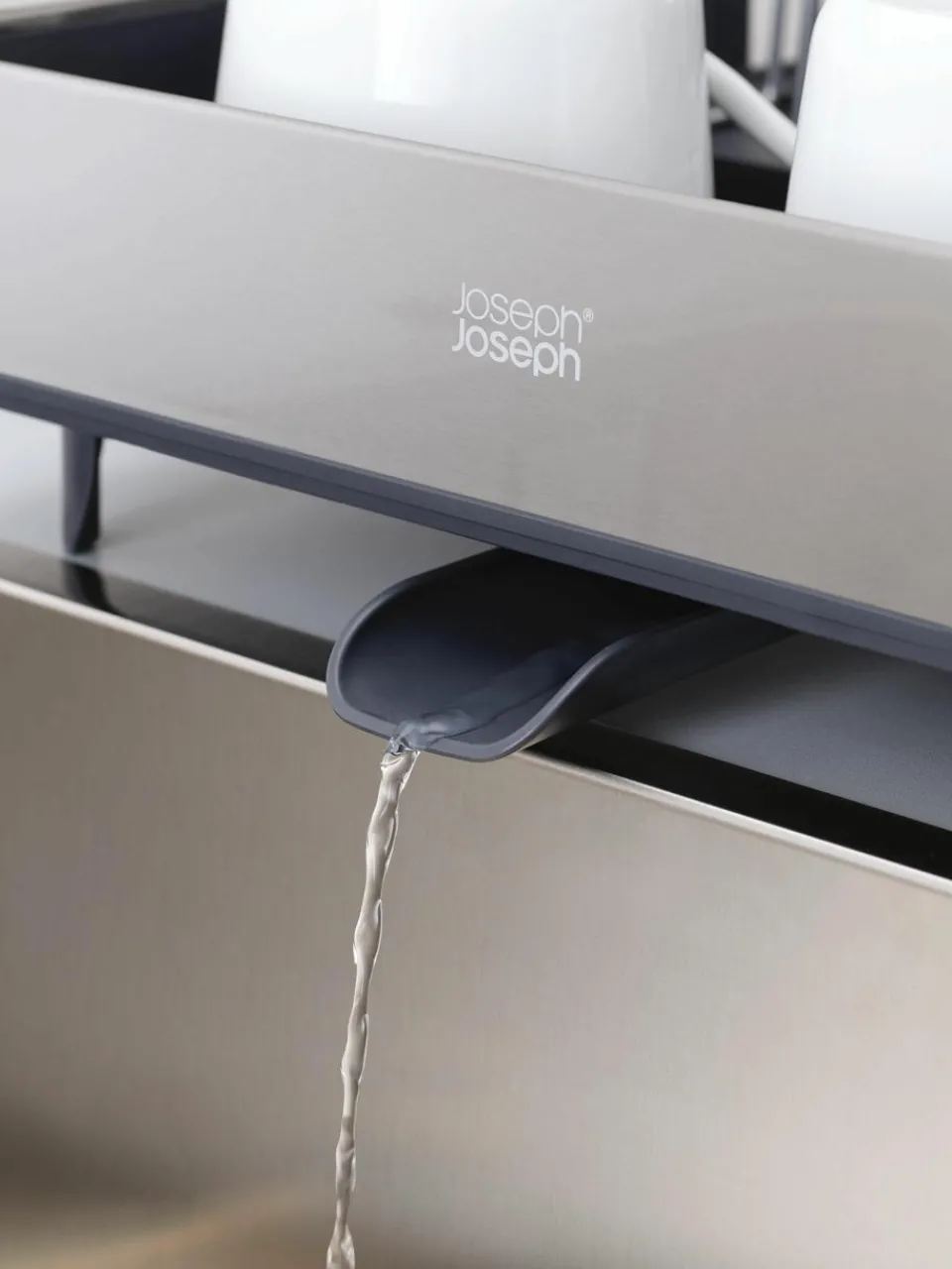 Verleng het uittrekbare afdruiprek met verstelbare wateruitloop^Joseph Joseph Clearance