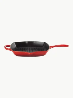 Vierkante grillpan Signature Collection van gietijzer met gegroefde structuur^LE CREUSET Best