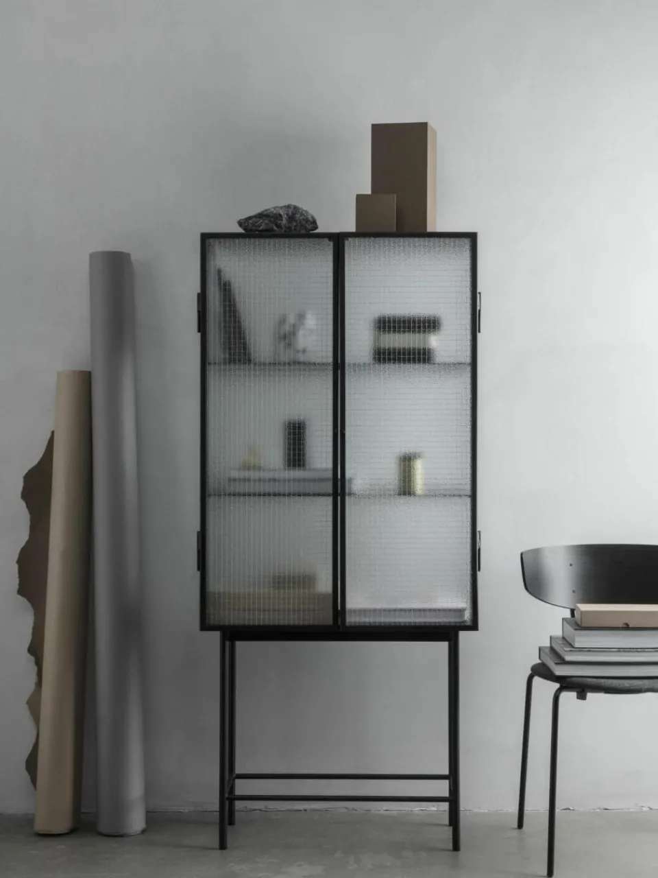 Vitrine Haze met glazen deuren^ferm LIVING Outlet
