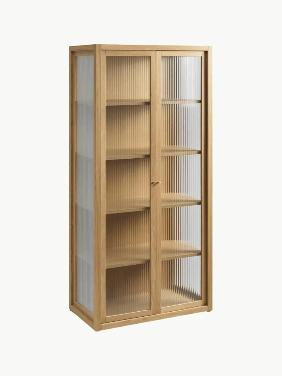 Vitrine Reed met gecanneleerd glas^ferm LIVING Clearance