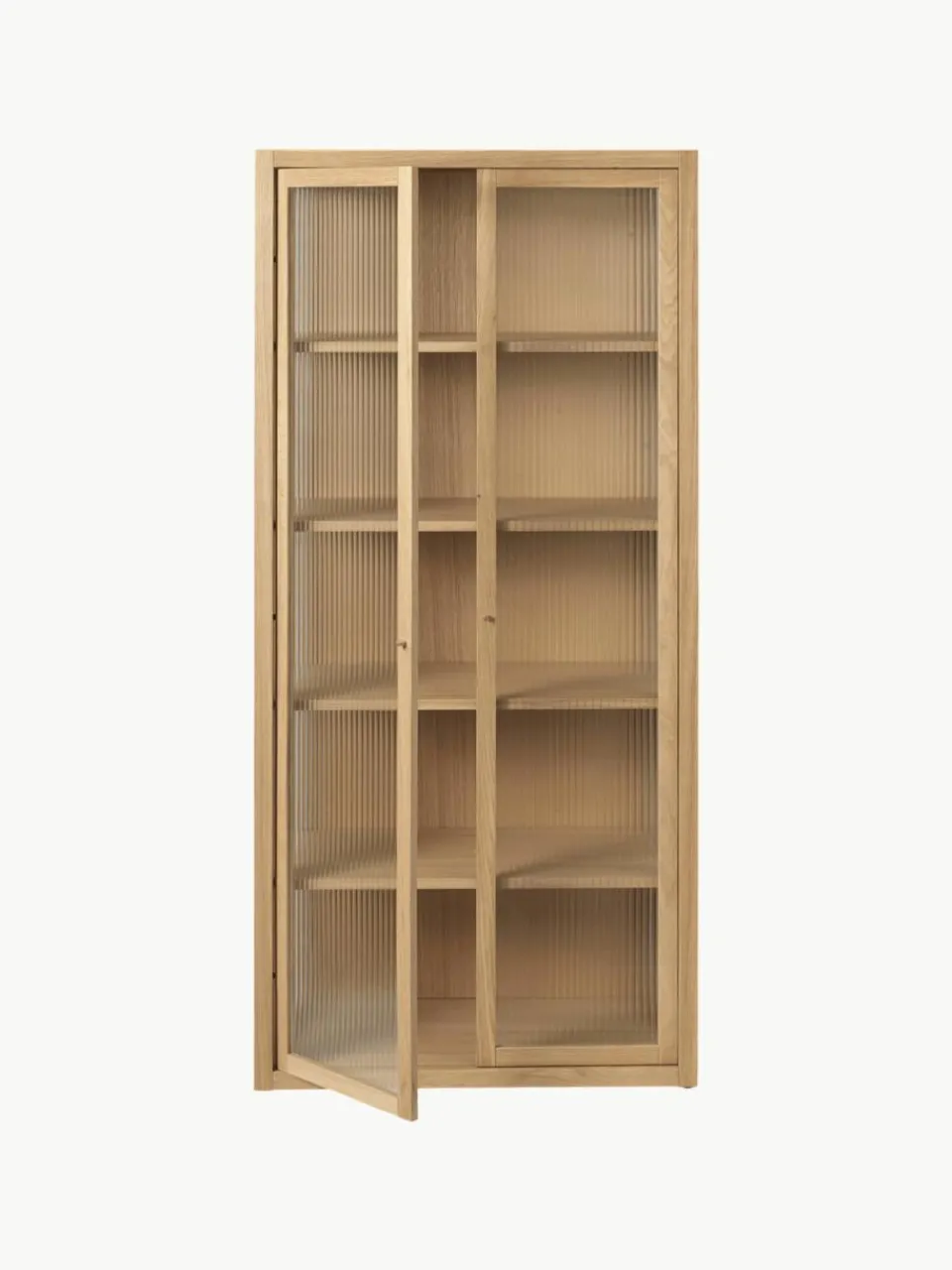 Vitrine Reed met gecanneleerd glas^ferm LIVING Clearance