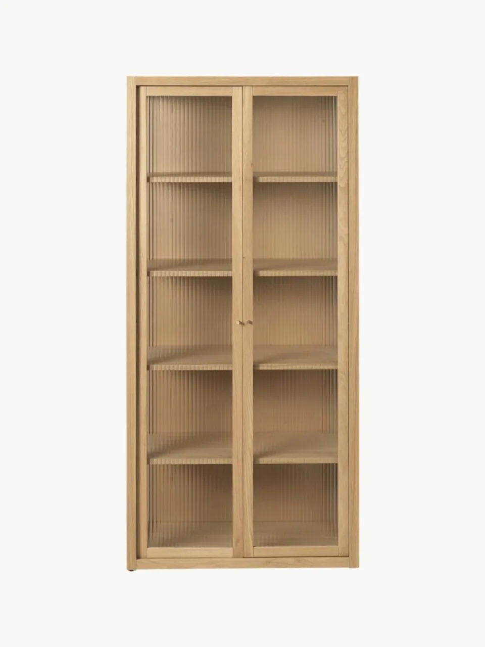 Vitrine Reed met gecanneleerd glas^ferm LIVING Clearance