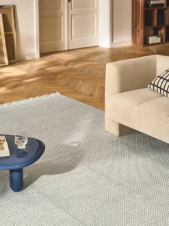Vlak geweven vloerkleed Ryder met franjes^Westwing Collection Fashion