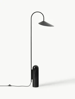Vloerlamp Arum met marmeren voet, verstelbaar^ferm LIVING Fashion