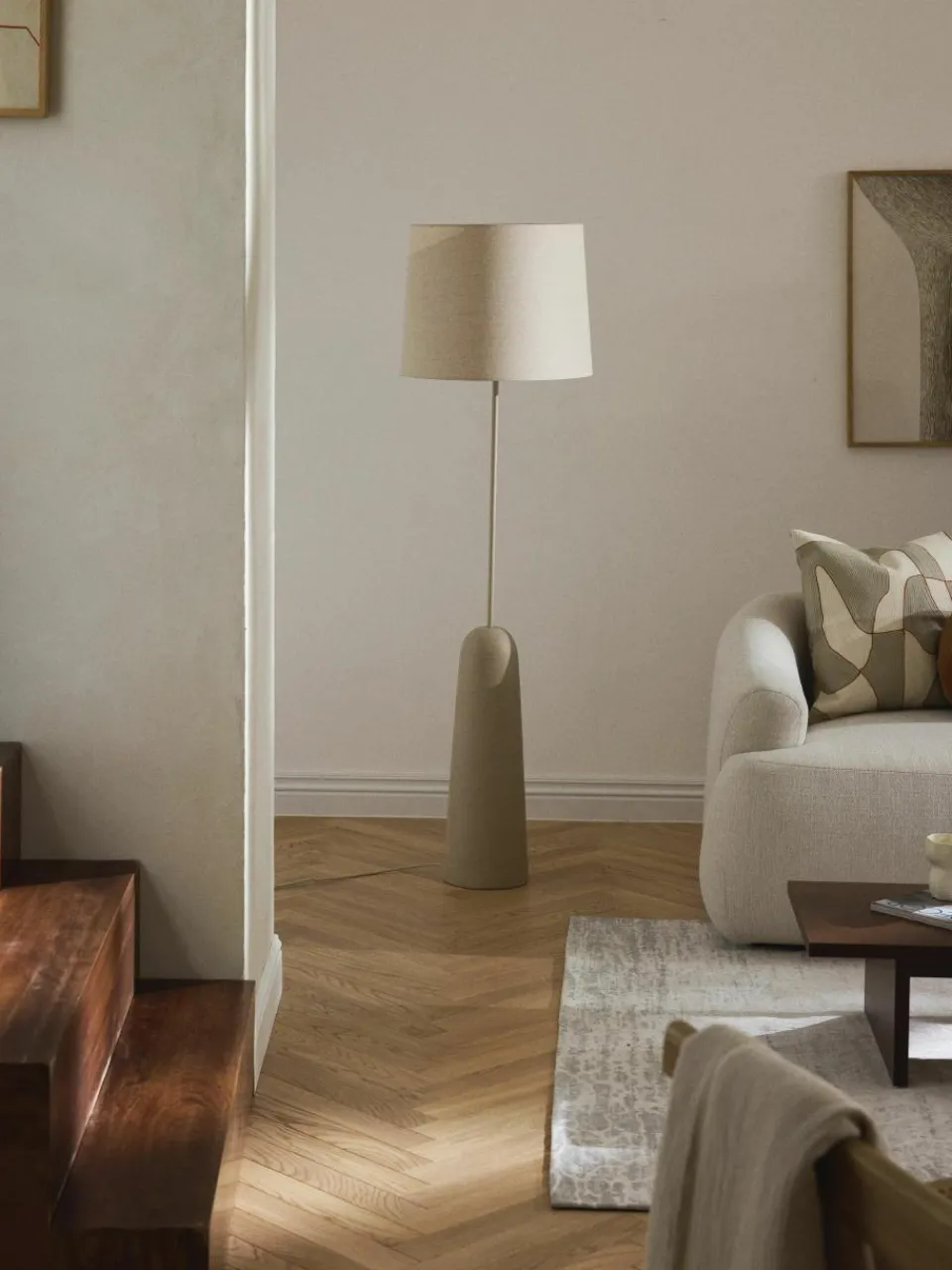 Vloerlamp Kaya met betonnen voet^Westwing Collection Outlet