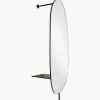 Vloerspiegel Ophelia voor wandbevestiging van metaal^Westwing Collection Clearance