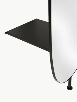 Vloerspiegel Ophelia voor wandbevestiging van metaal^Westwing Collection Clearance