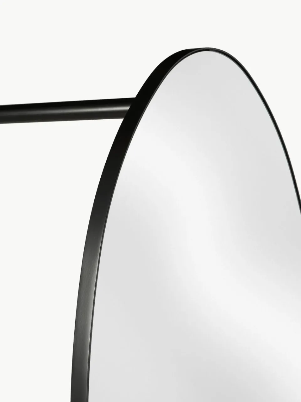 Vloerspiegel Ophelia voor wandbevestiging van metaal^Westwing Collection Clearance