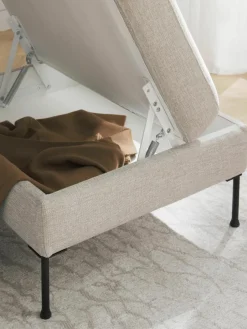 Voetenbank Cucita met opbergruimte^Westwing Collection Fashion