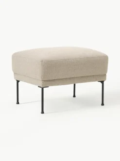 Voetenbank Fluente met metalen poten^Westwing Collection Hot