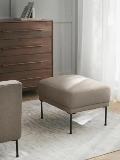 Voetenbank Fluente met metalen poten^Westwing Collection Hot