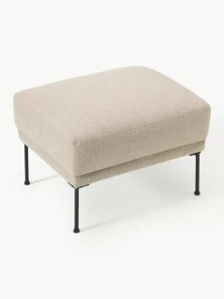Voetenbank Fluente met metalen poten^Westwing Collection Hot