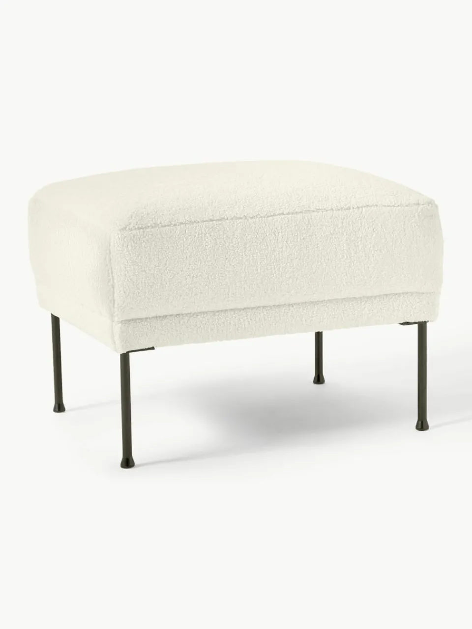 Voetenbank Fluente van teddystof^Westwing Collection Clearance
