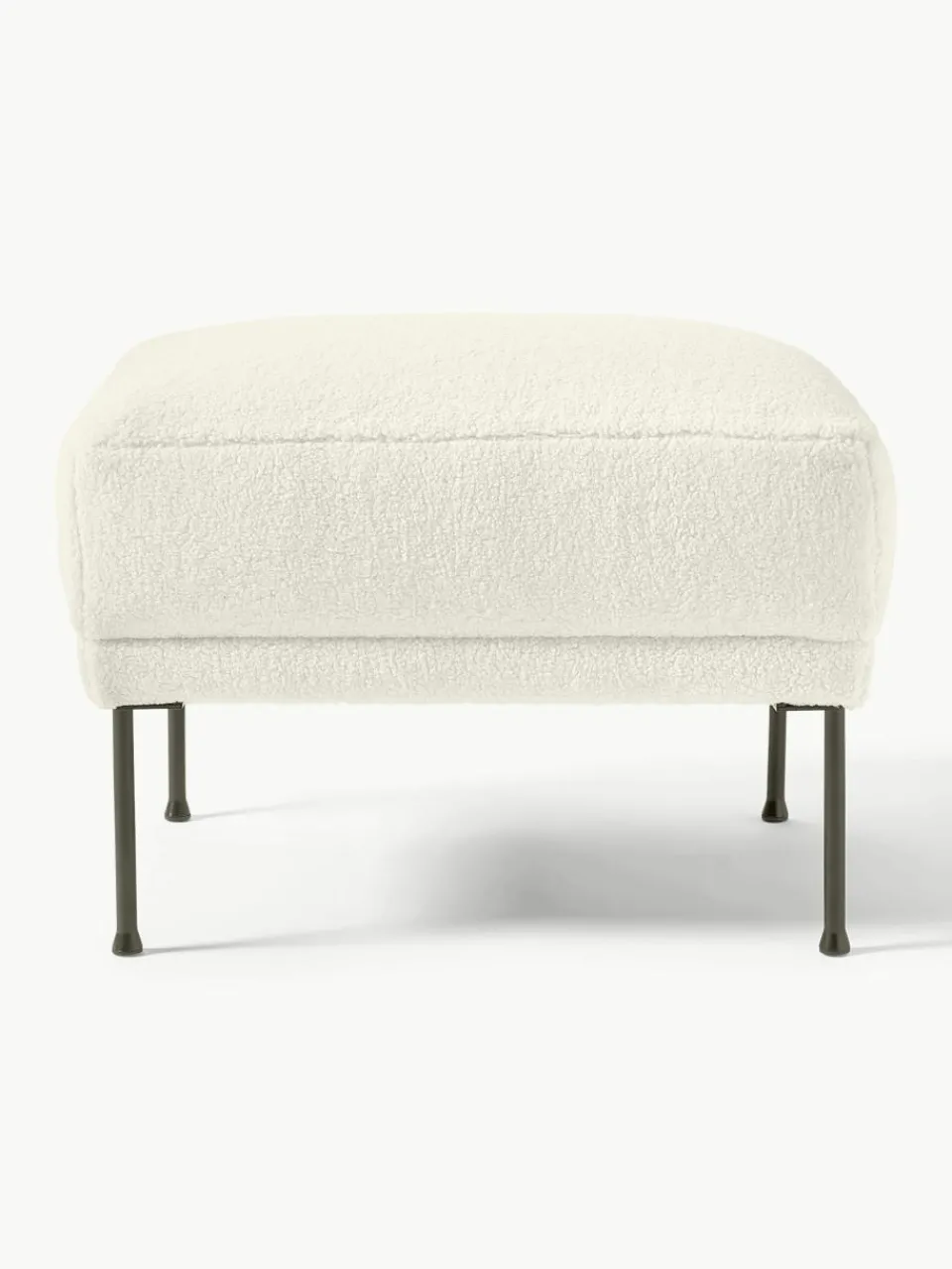 Voetenbank Fluente van teddystof^Westwing Collection Clearance