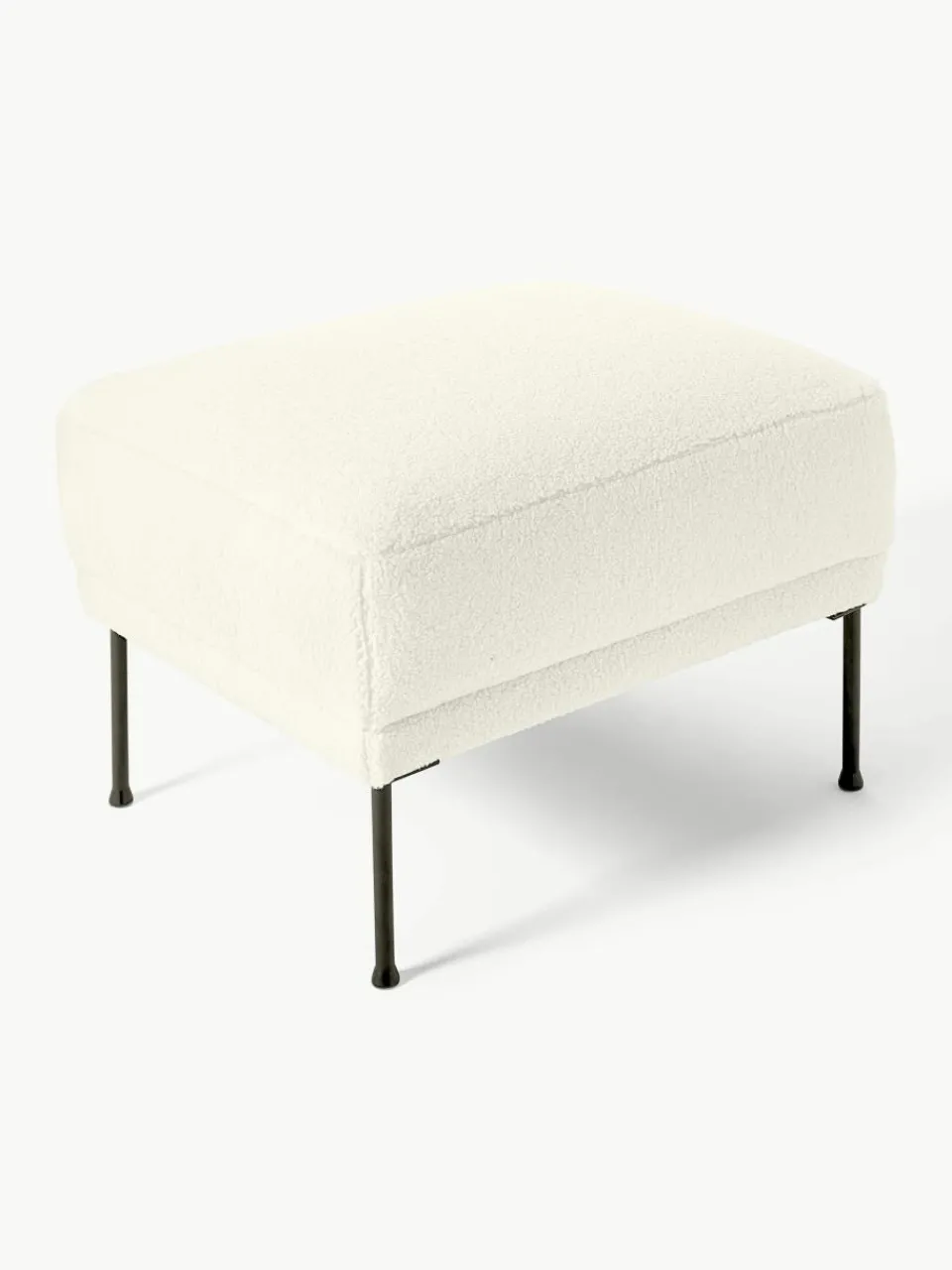 Voetenbank Fluente van teddystof^Westwing Collection Clearance