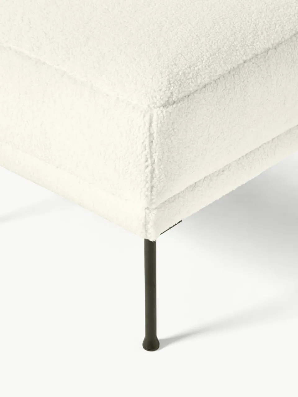 Voetenbank Fluente van teddystof^Westwing Collection Clearance