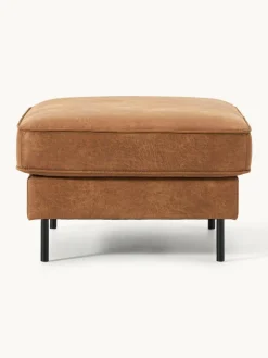 Voetenbank Hunter van gerecycled leer^Westwing Collection Discount