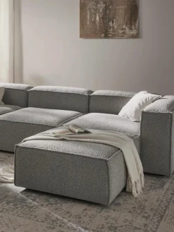 Voetenbank Lennon uit bouclé^Westwing Collection New