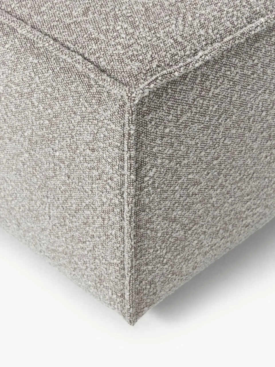 Voetenbank Lennon uit bouclé^Westwing Collection New