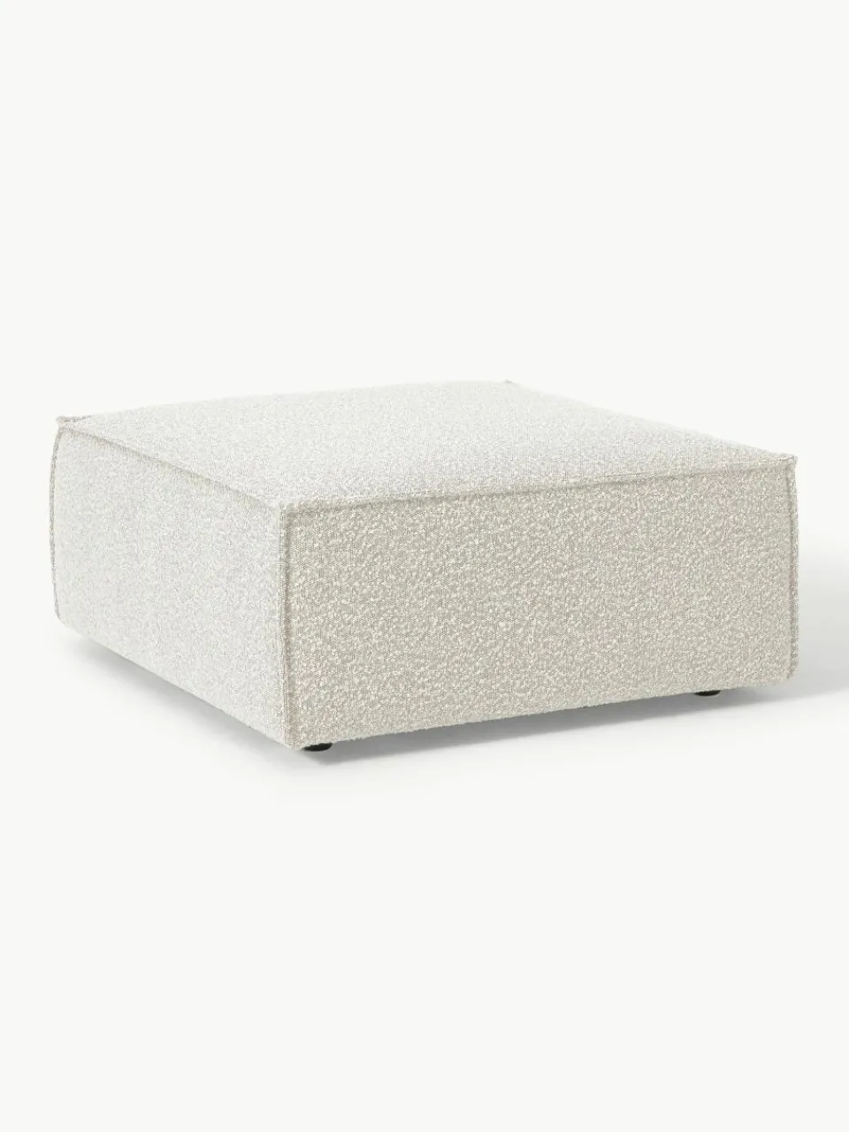 Voetenbank Lennon uit bouclé^Westwing Collection New