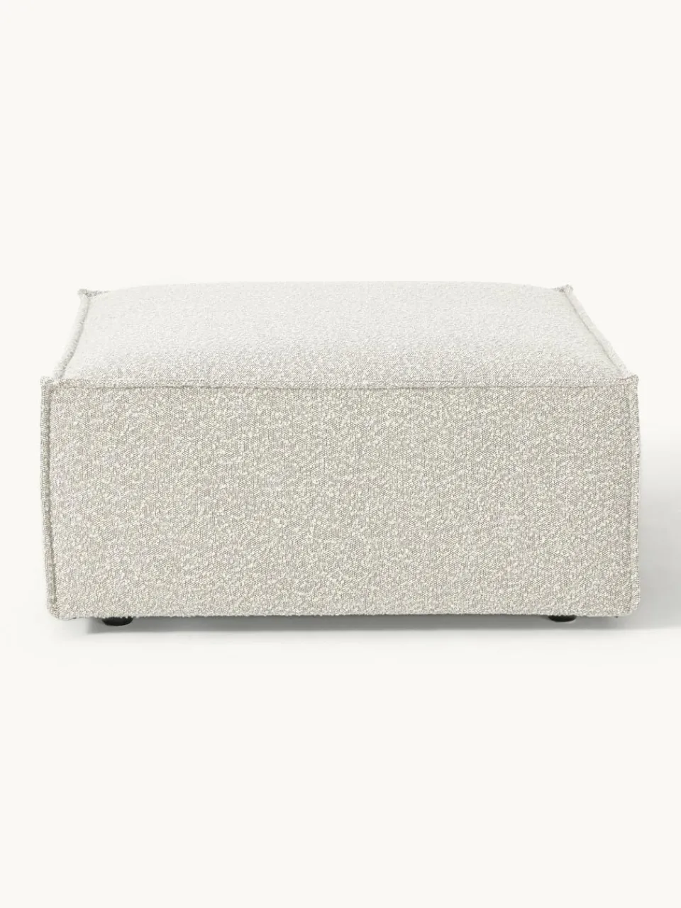 Voetenbank Lennon uit bouclé^Westwing Collection New