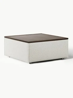 Voetenbank Lennon van bouclé met opbergruimte^Westwing Collection Online