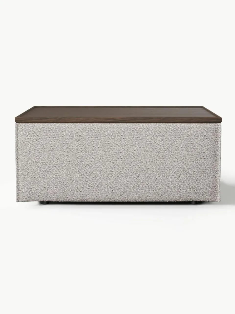 Voetenbank Lennon van bouclé met opbergruimte^Westwing Collection Discount