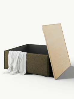 Voetenbank Lennon van bouclé met opbergruimte^Westwing Collection Online