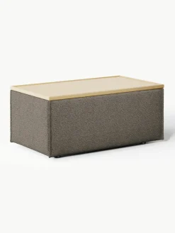 Voetenbank Lennon van bouclé met opbergruimte^Westwing Collection Discount