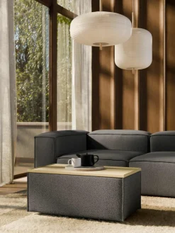 Voetenbank Lennon van bouclé met opbergruimte^Westwing Collection Discount