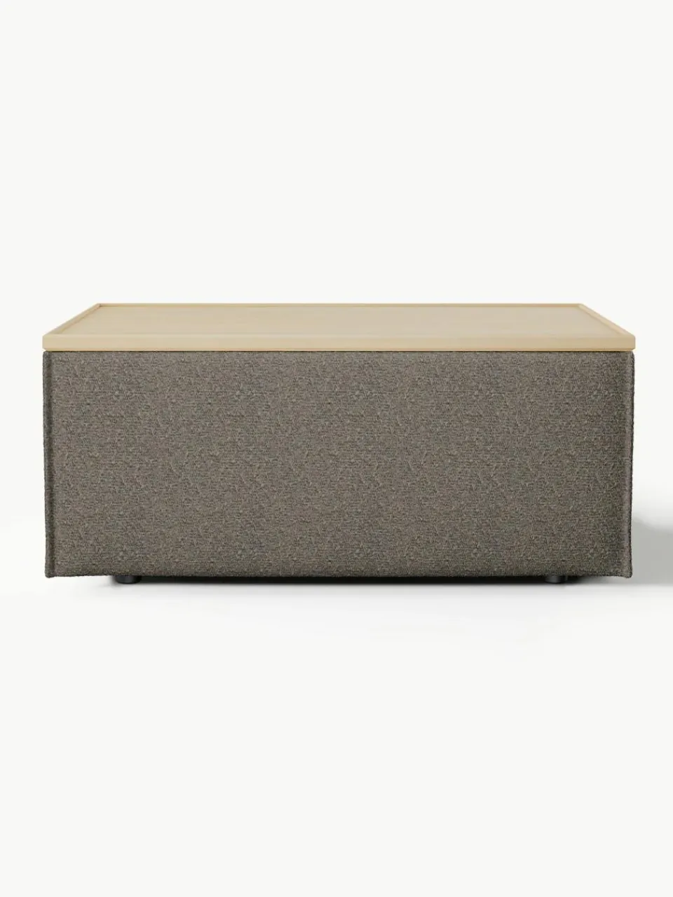 Voetenbank Lennon van bouclé met opbergruimte^Westwing Collection Discount
