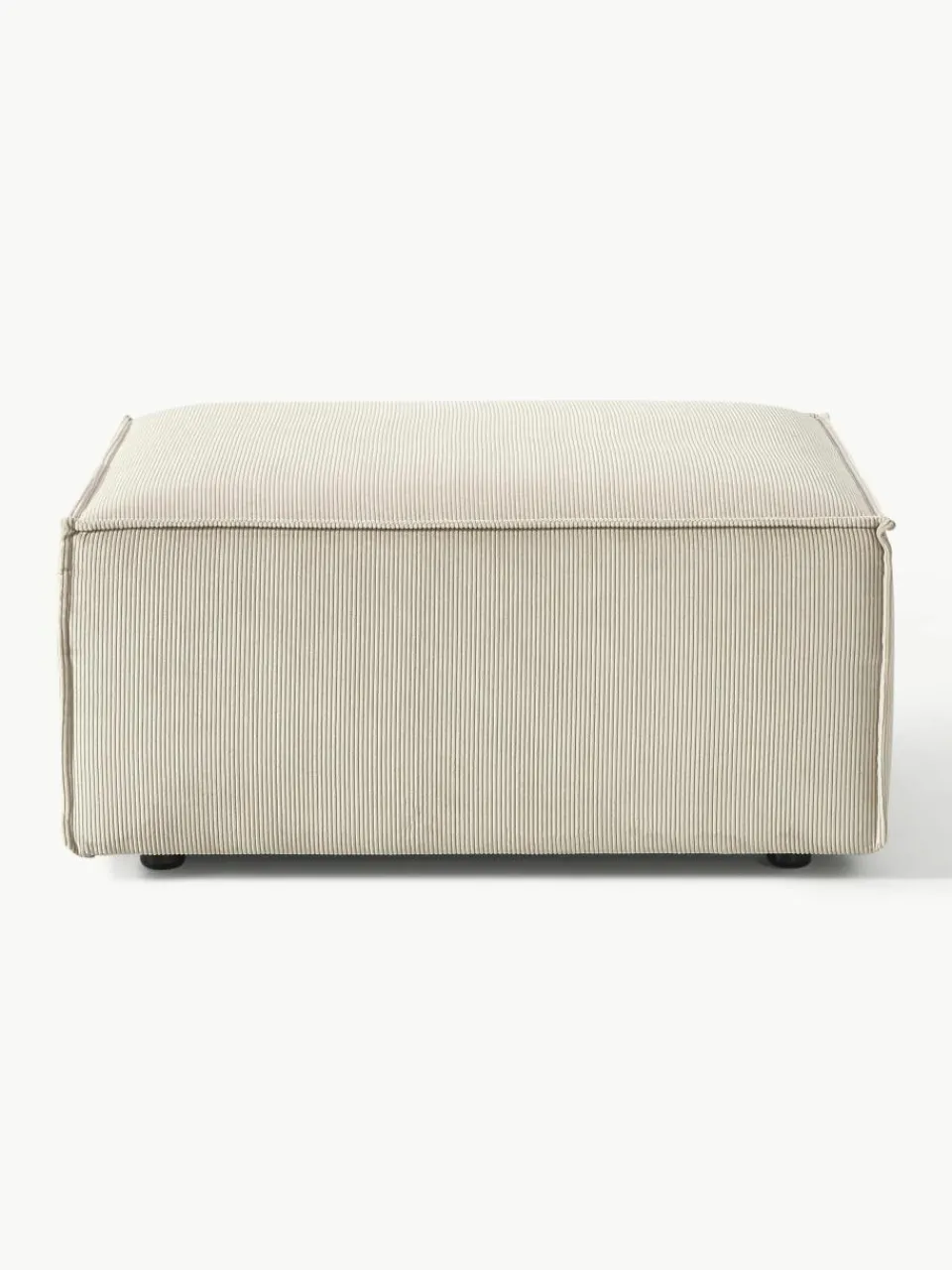 Voetenbank Lennon van corduroy^Westwing Collection Fashion