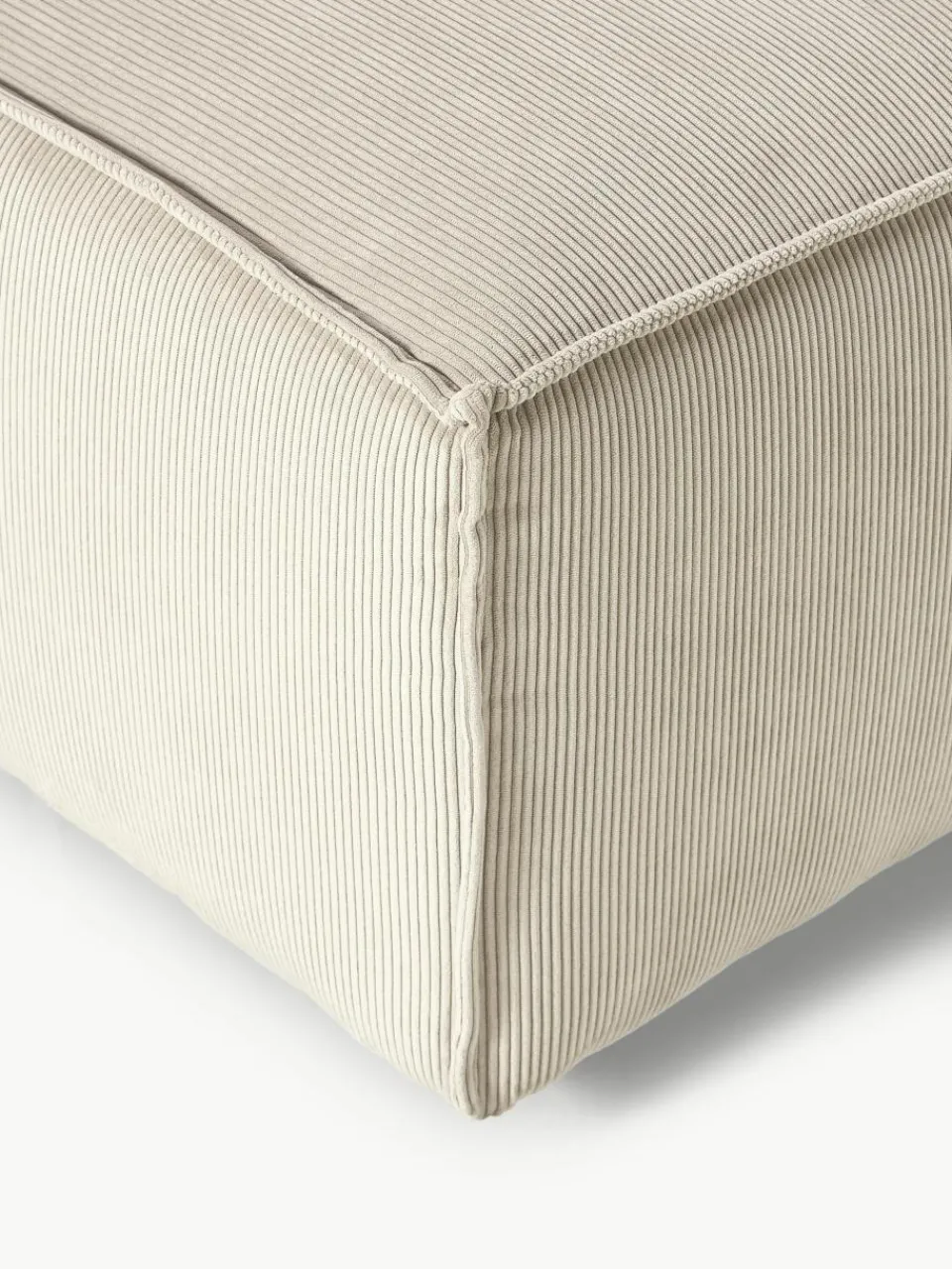 Voetenbank Lennon van corduroy^Westwing Collection Fashion