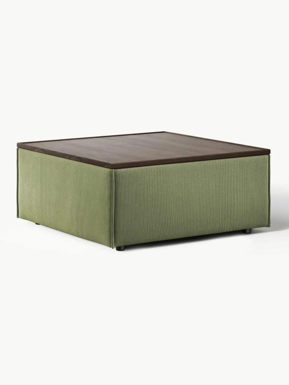 Voetenbank Lennon van corduroy met opbergruimte^Westwing Collection Best