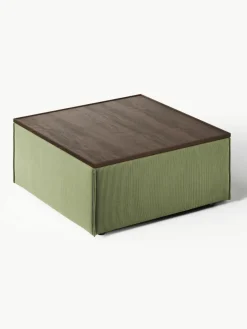 Voetenbank Lennon van corduroy met opbergruimte^Westwing Collection Best
