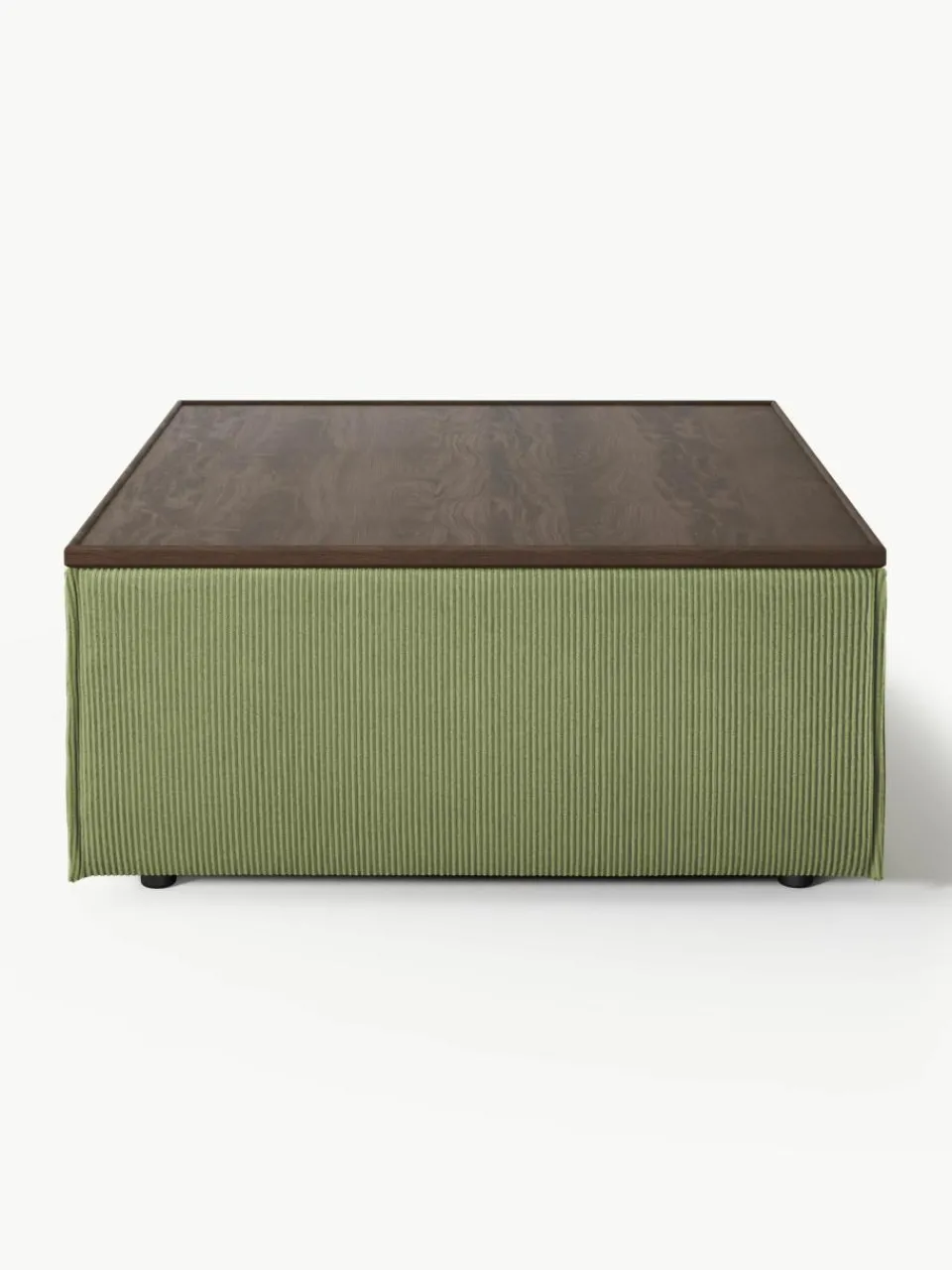 Voetenbank Lennon van corduroy met opbergruimte^Westwing Collection Best