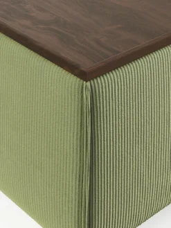 Voetenbank Lennon van corduroy met opbergruimte^Westwing Collection Best